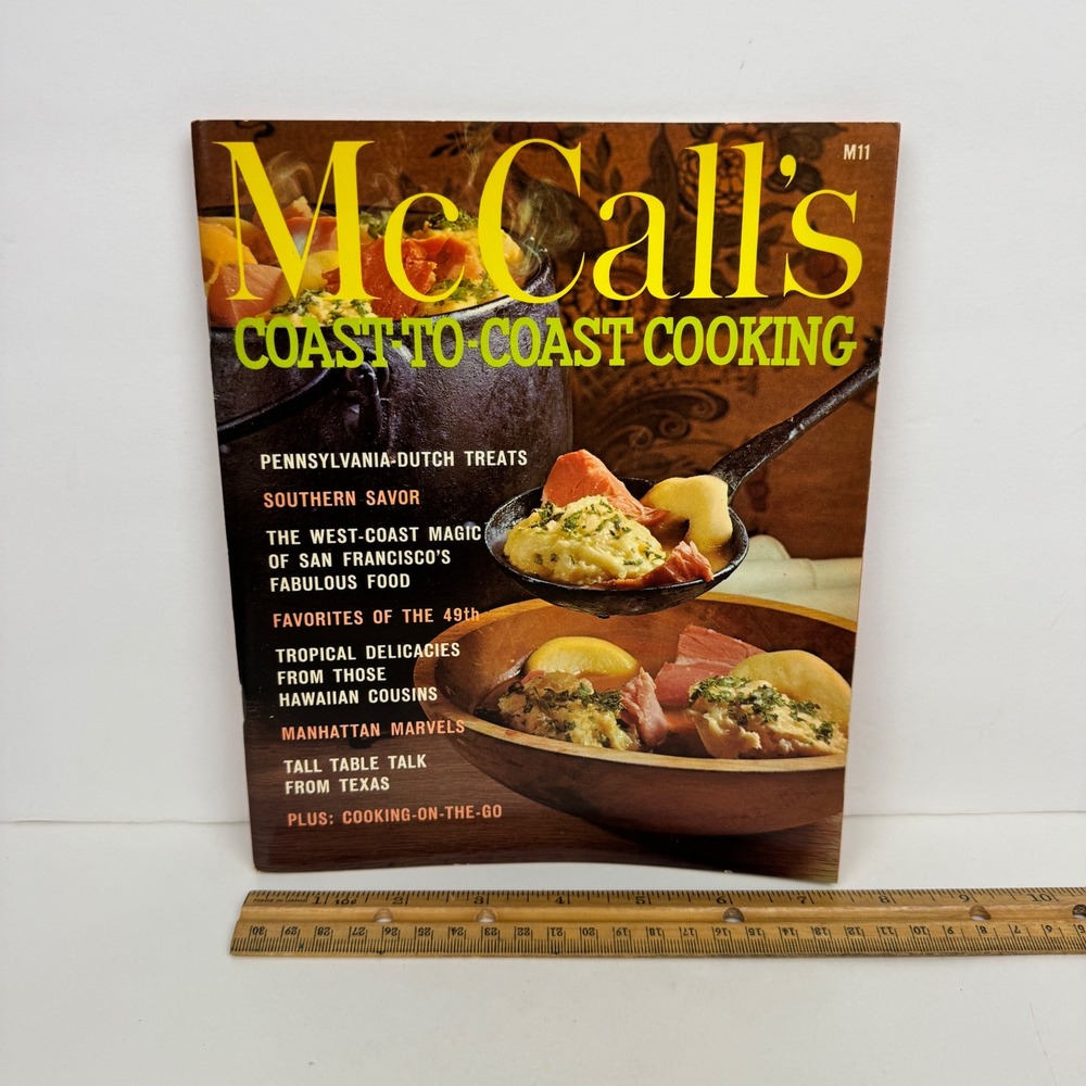 Vtg 60s McCalls Cookbook Collect Replacement Coast to Coast Cook M11 Paperback